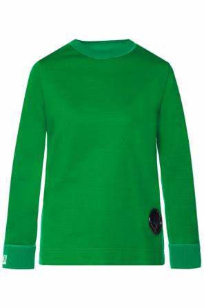 Asymmetrical sweatshirt with logo, zdjęcie 1 Asymmetrical sweatshirt with logo od Fendi